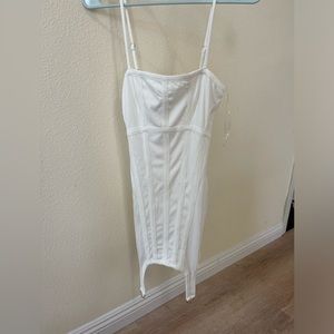 White party mini dress